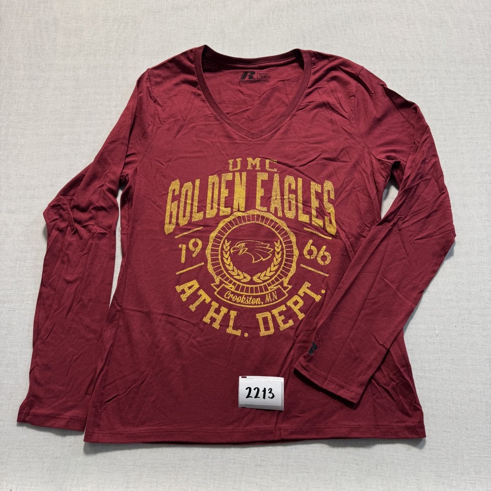 Russell Athletic UMC Golden Eagles Shirt Womens Sz S Maroon New Without Tags